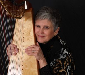 Music Heals - Cass Jendzurski with a harp