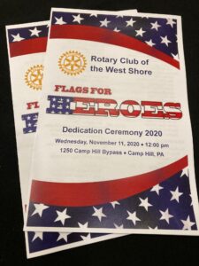 rotary club - flags for heroes